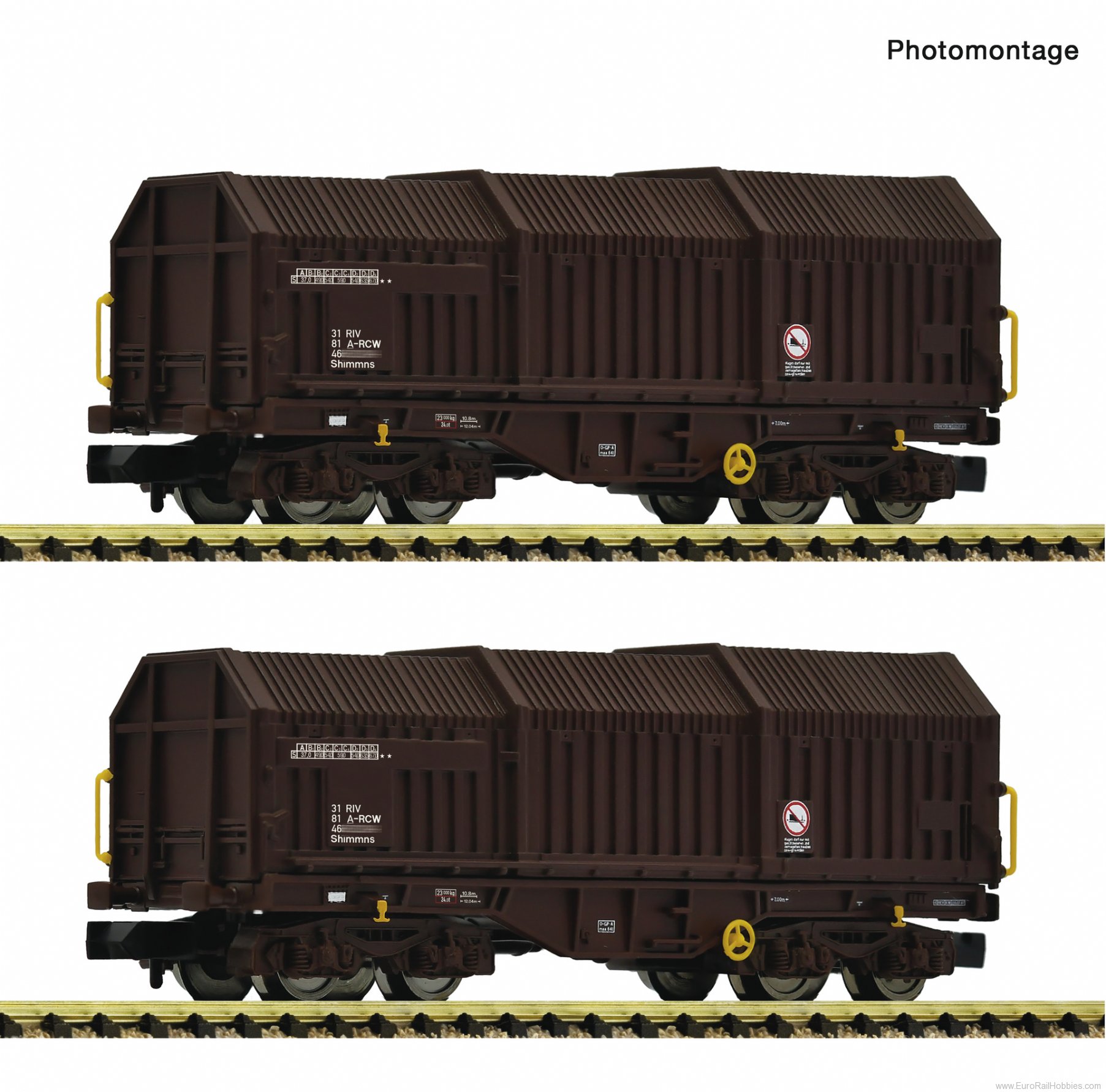 Fleischmann 6660075 OBB 2 Piece Set: Telescopic hood Wagons