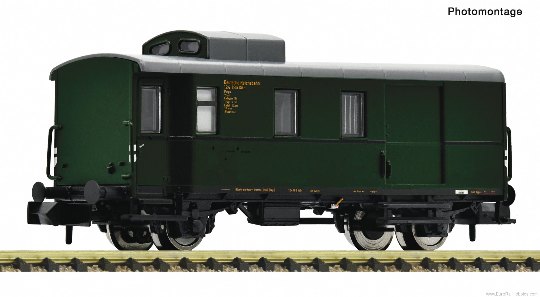 Fleischmann 6660082 DRB Goods train luggage Wagon