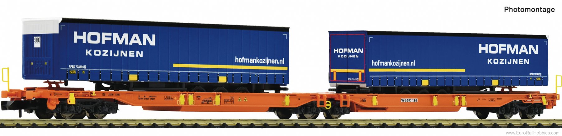 Fleischmann 6660118 Articulated double-pocket Wagon T2000, Wascos