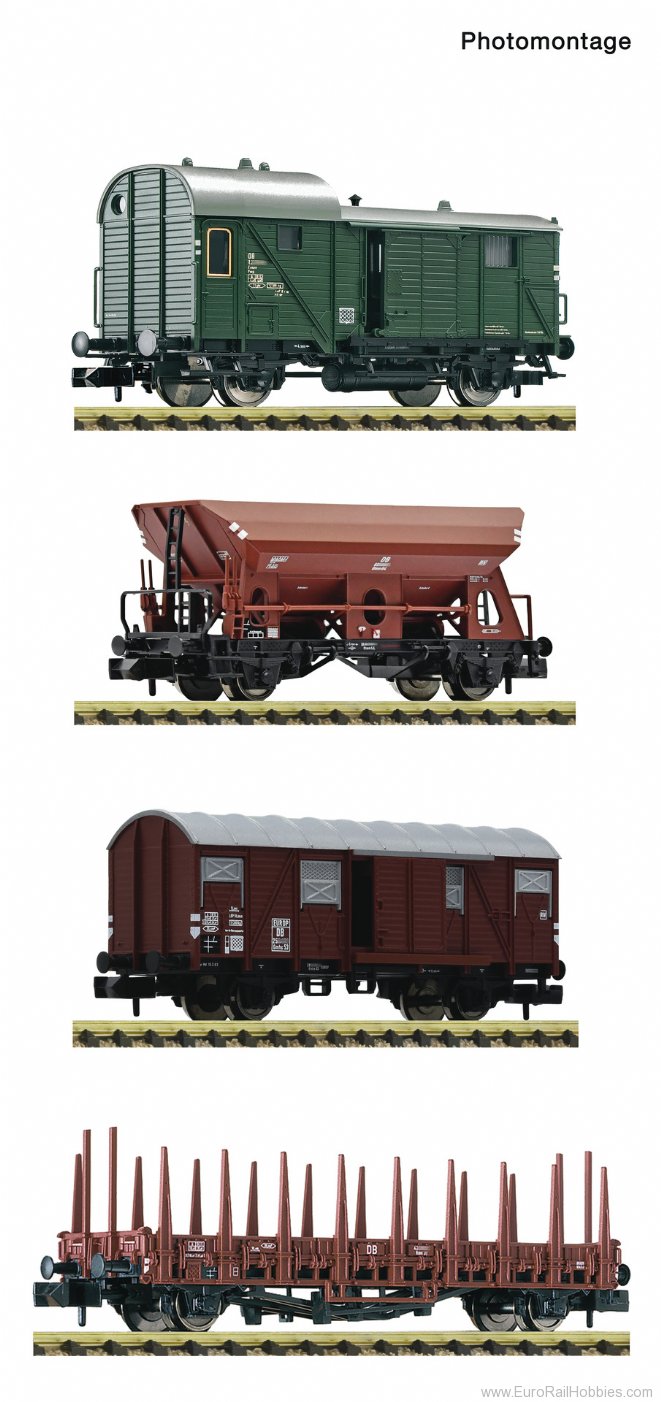 Fleischmann 6660119 DB 4 Piece Set: Goods train
