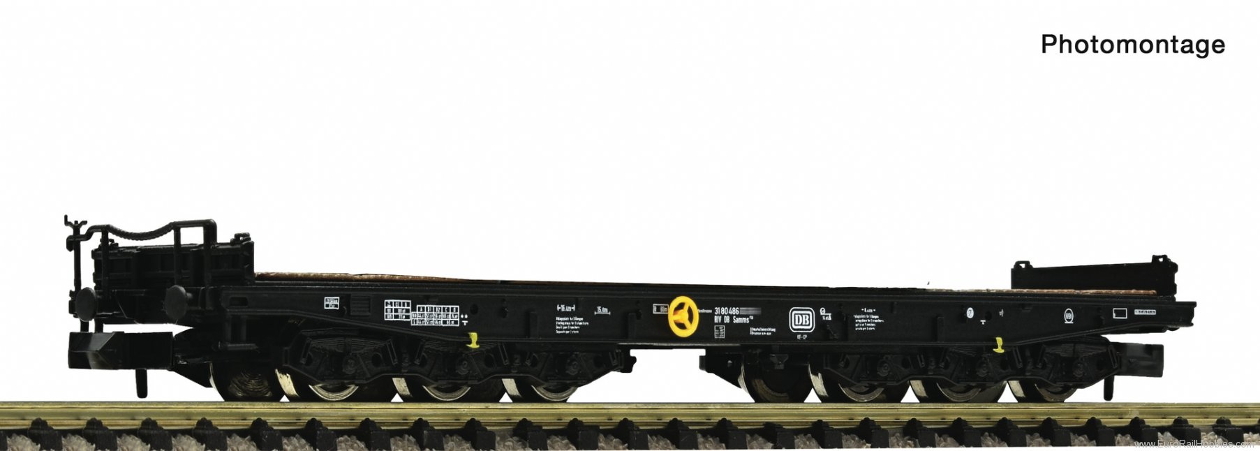 Fleischmann 6660122 DB Heavy duty flat Wagon