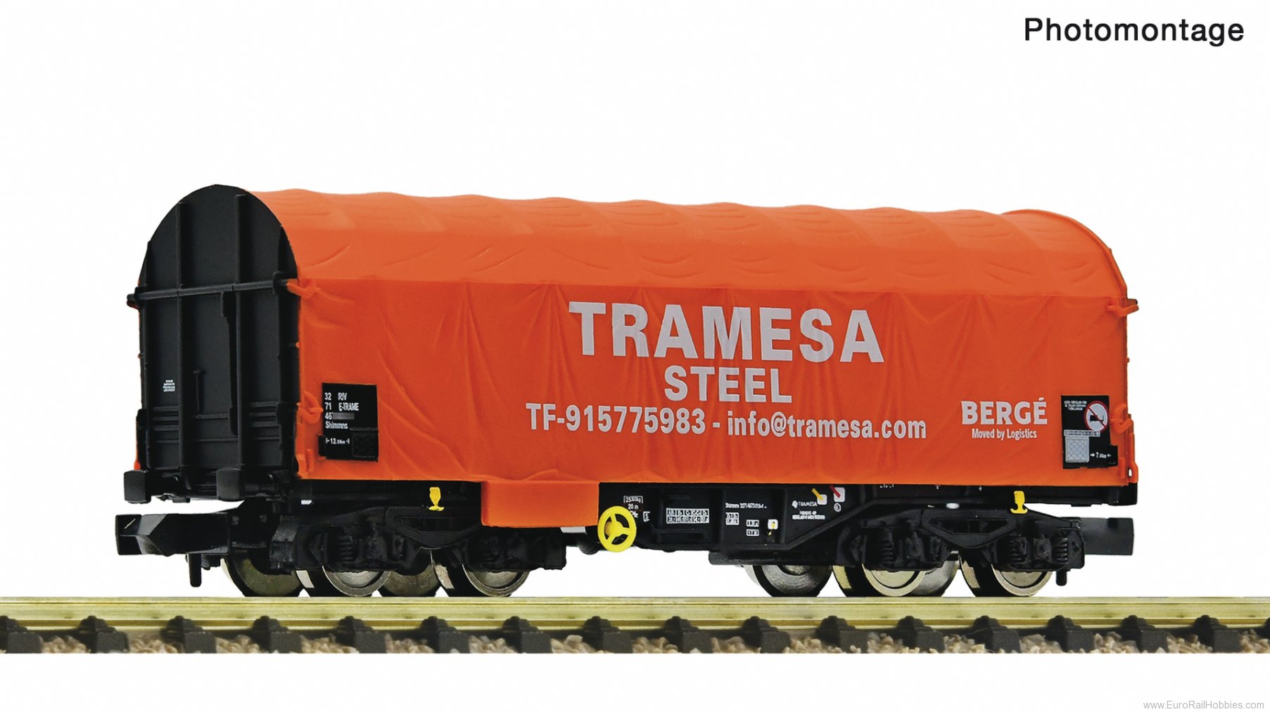 Fleischmann 6660125 Slide tarpaulin Wagon, Tramesa 