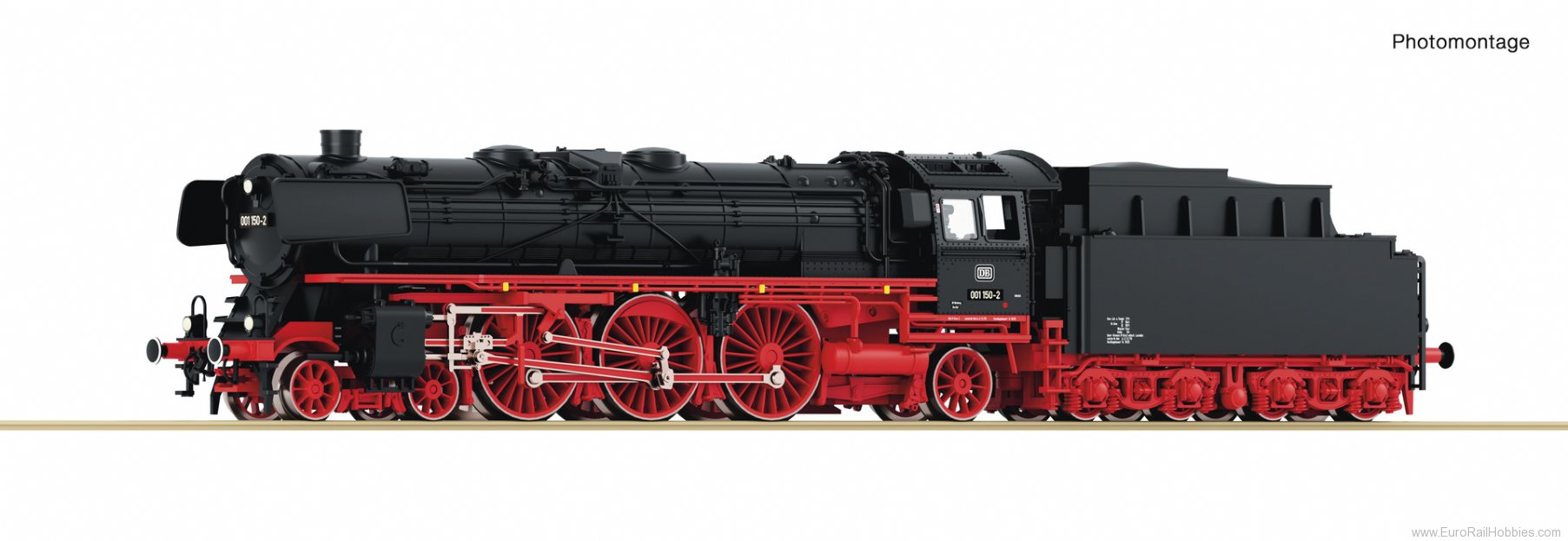 Fleischmann 714500 Steam locomotive 001 150-2, DB (DC Analog)