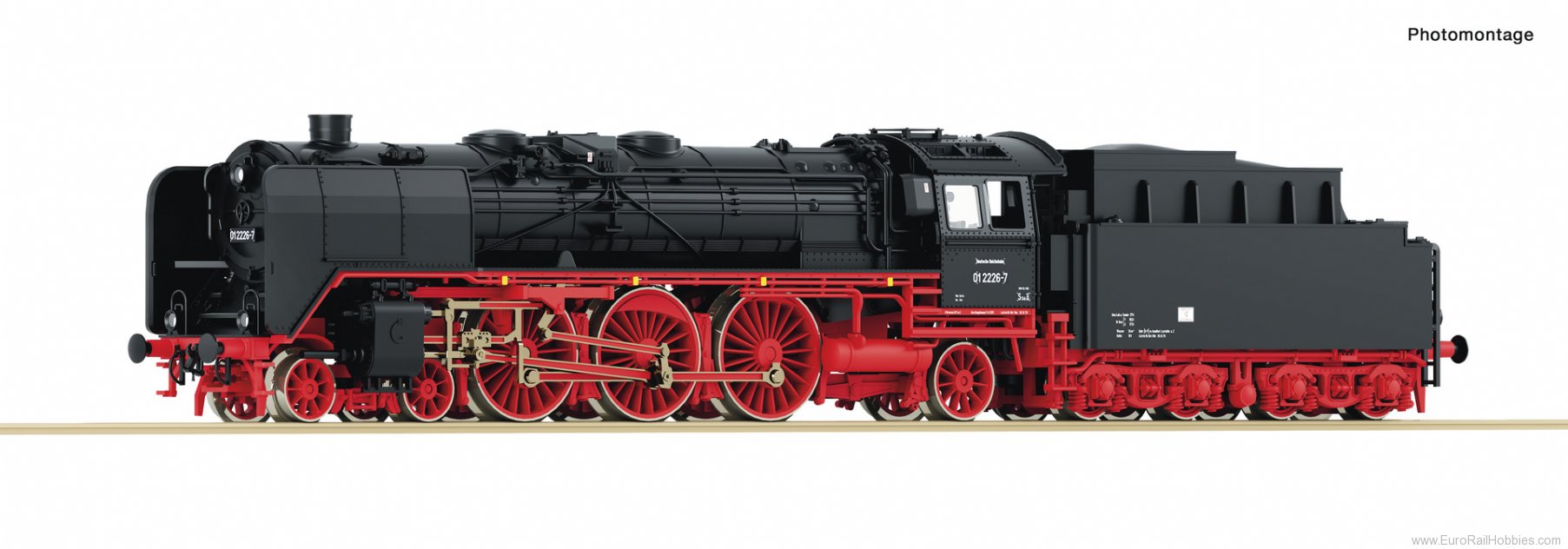 Fleischmann 714501 Steam locomotive 01 2226-7, DR (DC Analog)