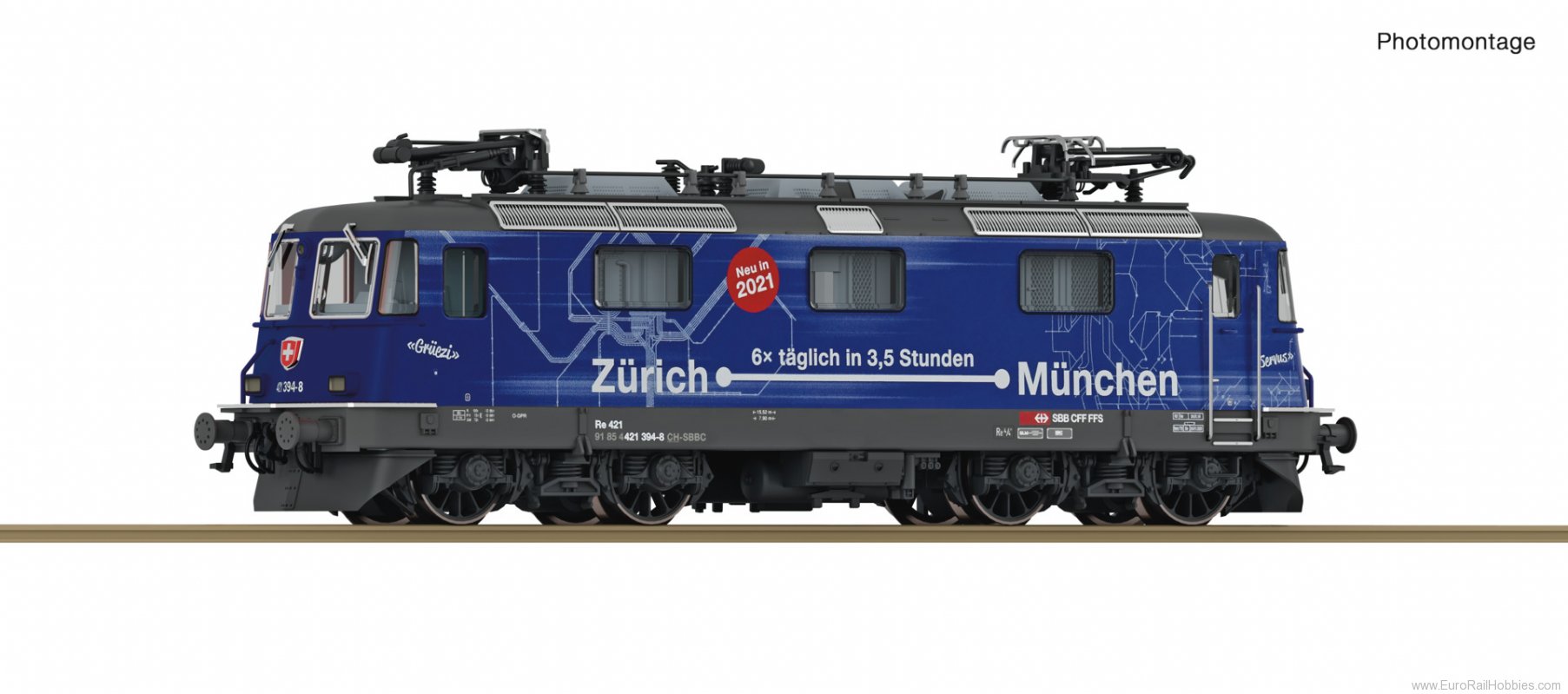 Fleischmann 732405 SBB Electric locomotive Re 421 394-8