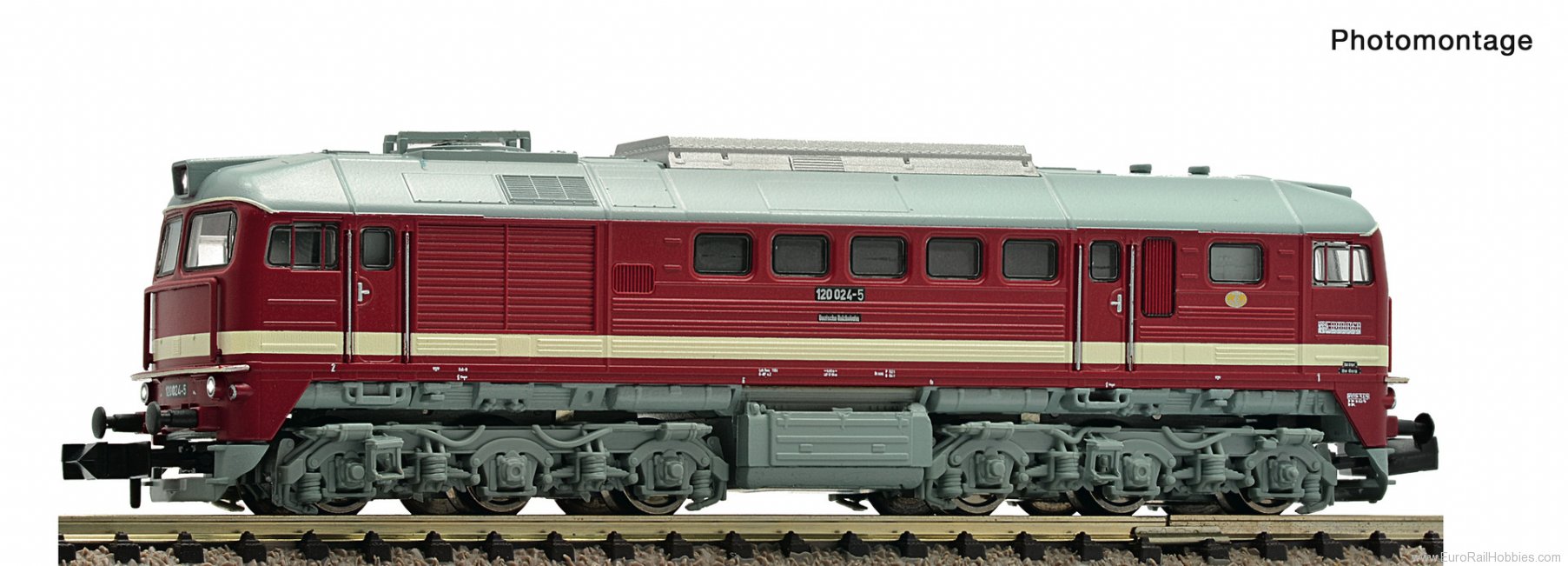 Fleischmann 7360009 Diesel locomotive 120 024-5 DR (DC Analog)