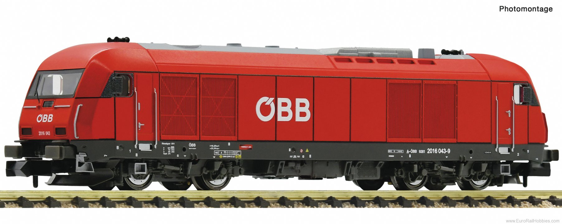 Fleischmann 7360012 Diesel locomotive 2016 043-9, ÃBB (DC Anal