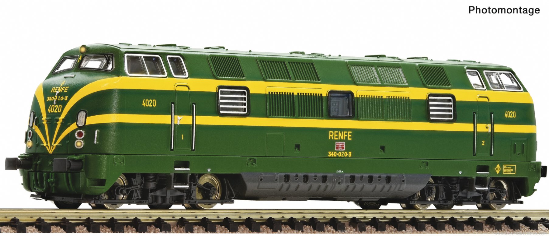 Fleischmann 7360026 RENFE Diesel locomotive 340-020-3