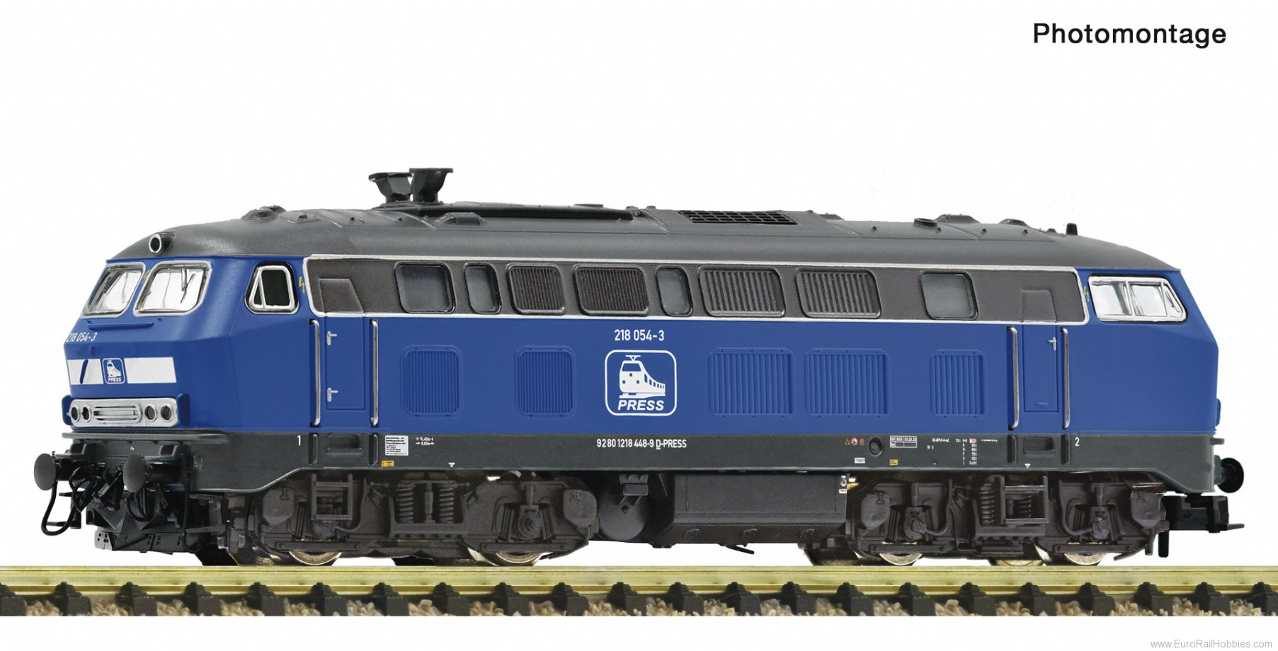 Fleischmann 7370022 Diesel locomotive 218 054-3, PRESS DCC w/Soun