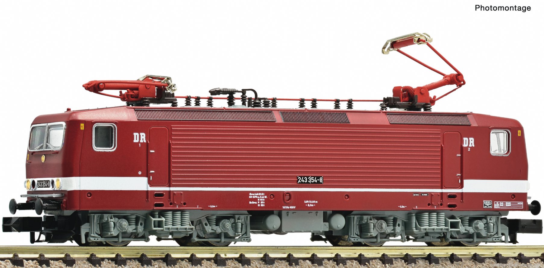 Fleischmann 7560015 Electric locomotive 243 354-8, DR (DC Analog)