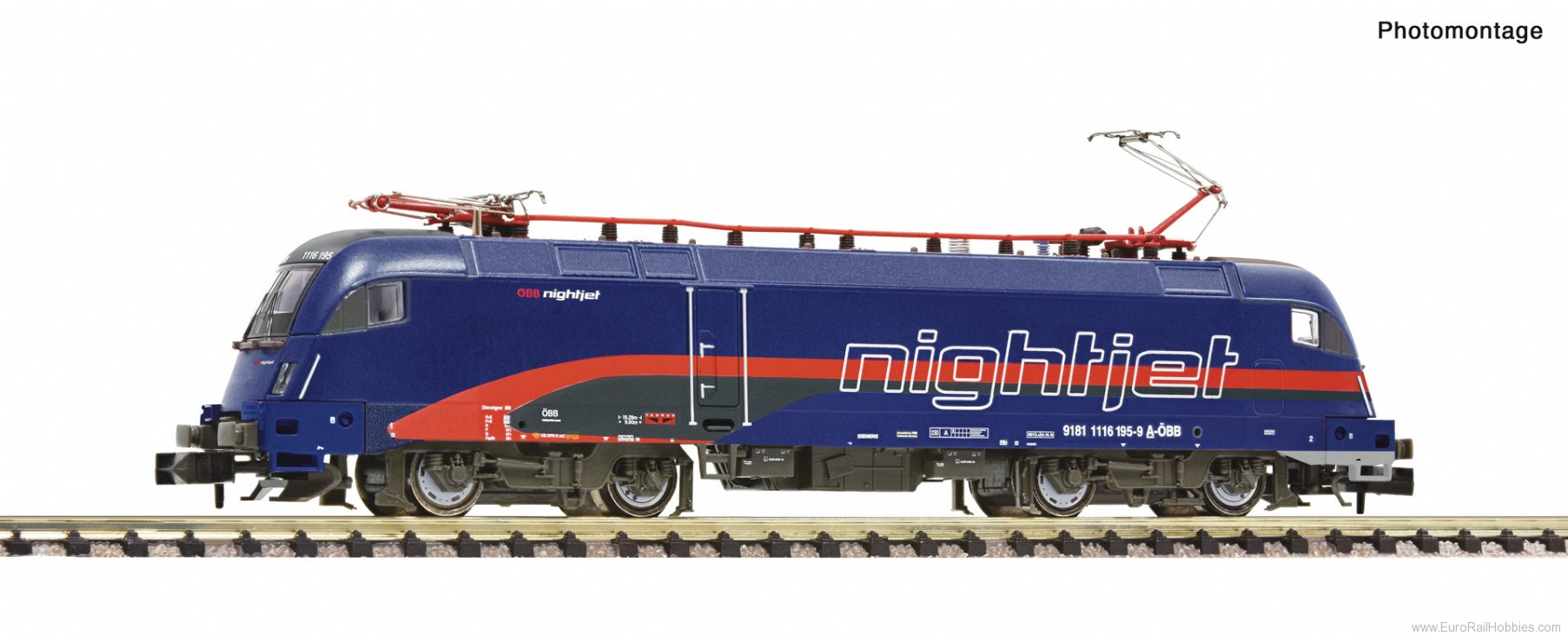 Fleischmann 7560039 OBB Electric locomotive 1116 195-9 'Nightjet'