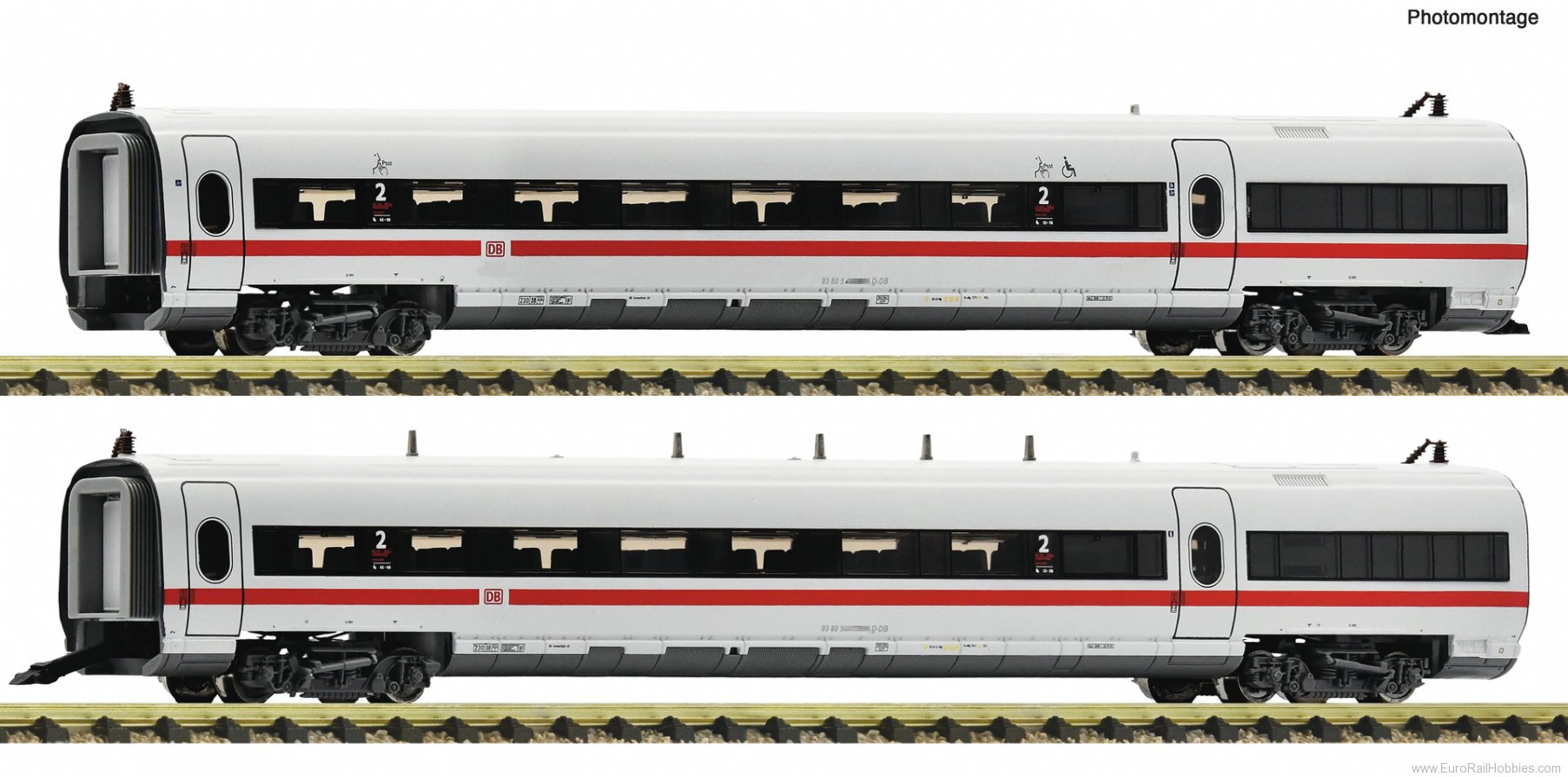 Fleischmann 7760008 2-piece set 2: Intermediate coaches ICE-T (cl
