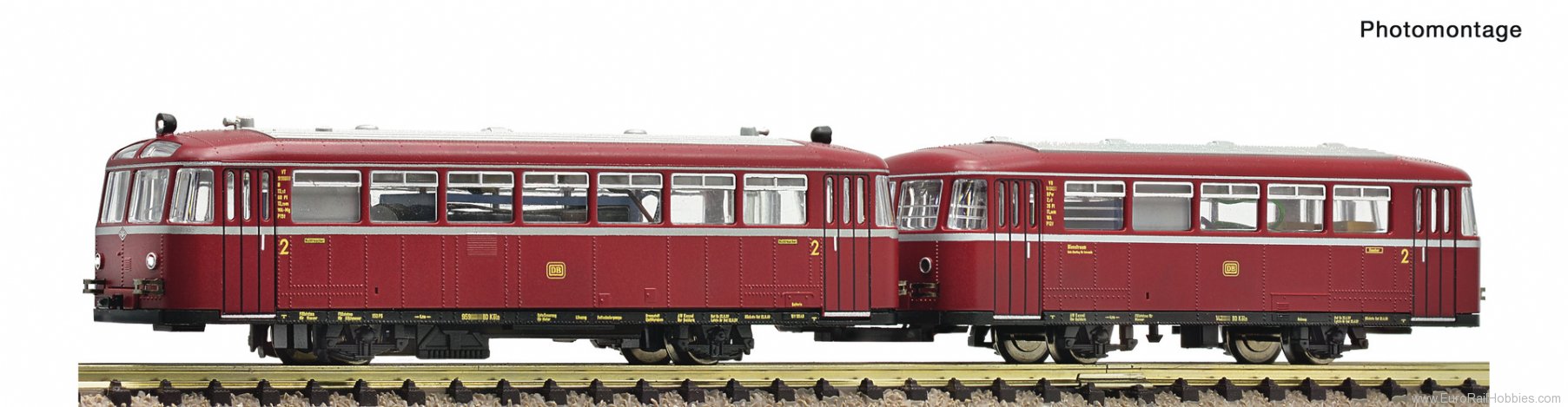 Fleischmann 7770005 DB Railbus VT 95 with Trailer VB 142 DCC w/So
