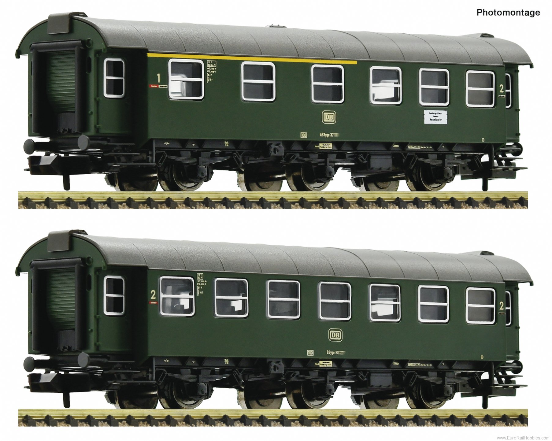 Fleischmann 809911 2-piece set: Conversion coaches, DB