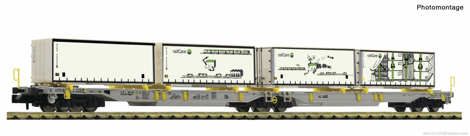 Fleischmann 825014 Articulated double pocket wagon, AAE