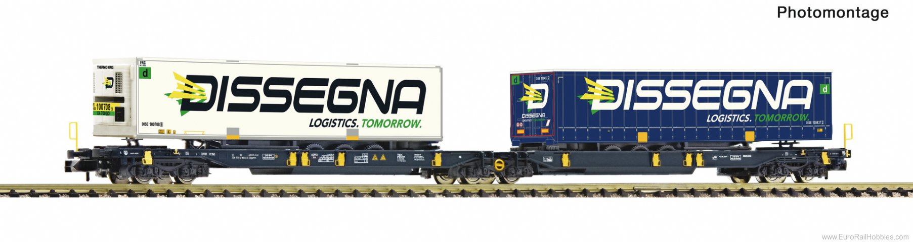Fleischmann 825029 Articulated double-pocket Wagon T2000, Wascos