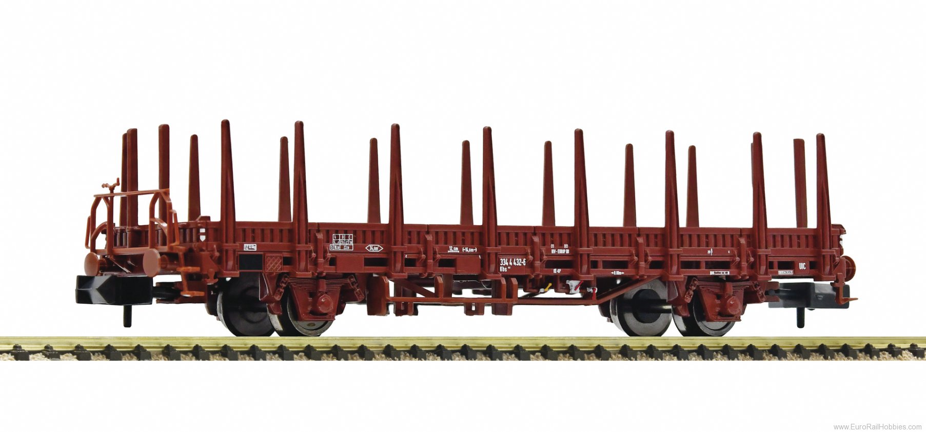 Fleischmann 825740 DB Flat wagon with stanchions 