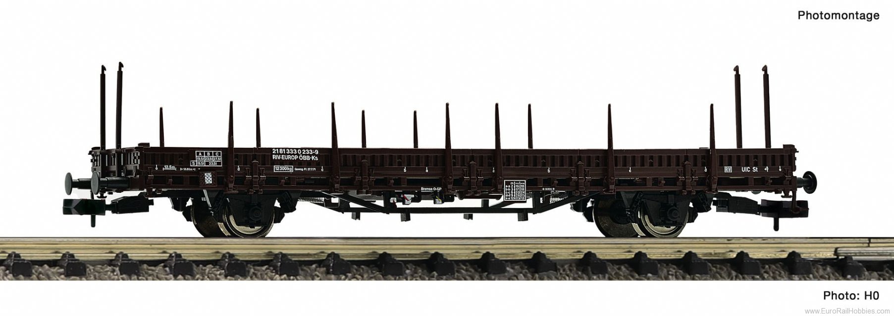 Fleischmann 825745 ÃBB Swivel stake wagon 