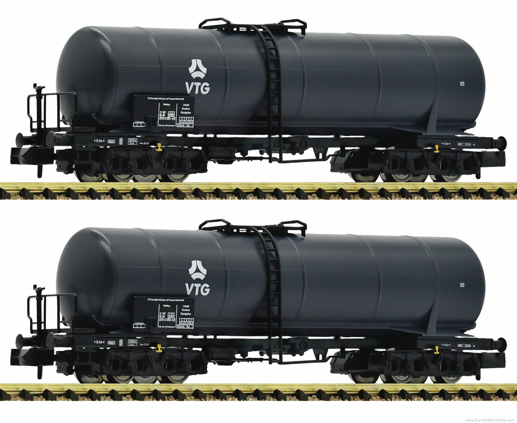 Fleischmann 825820 2-piece set: Tank wagons, VTG