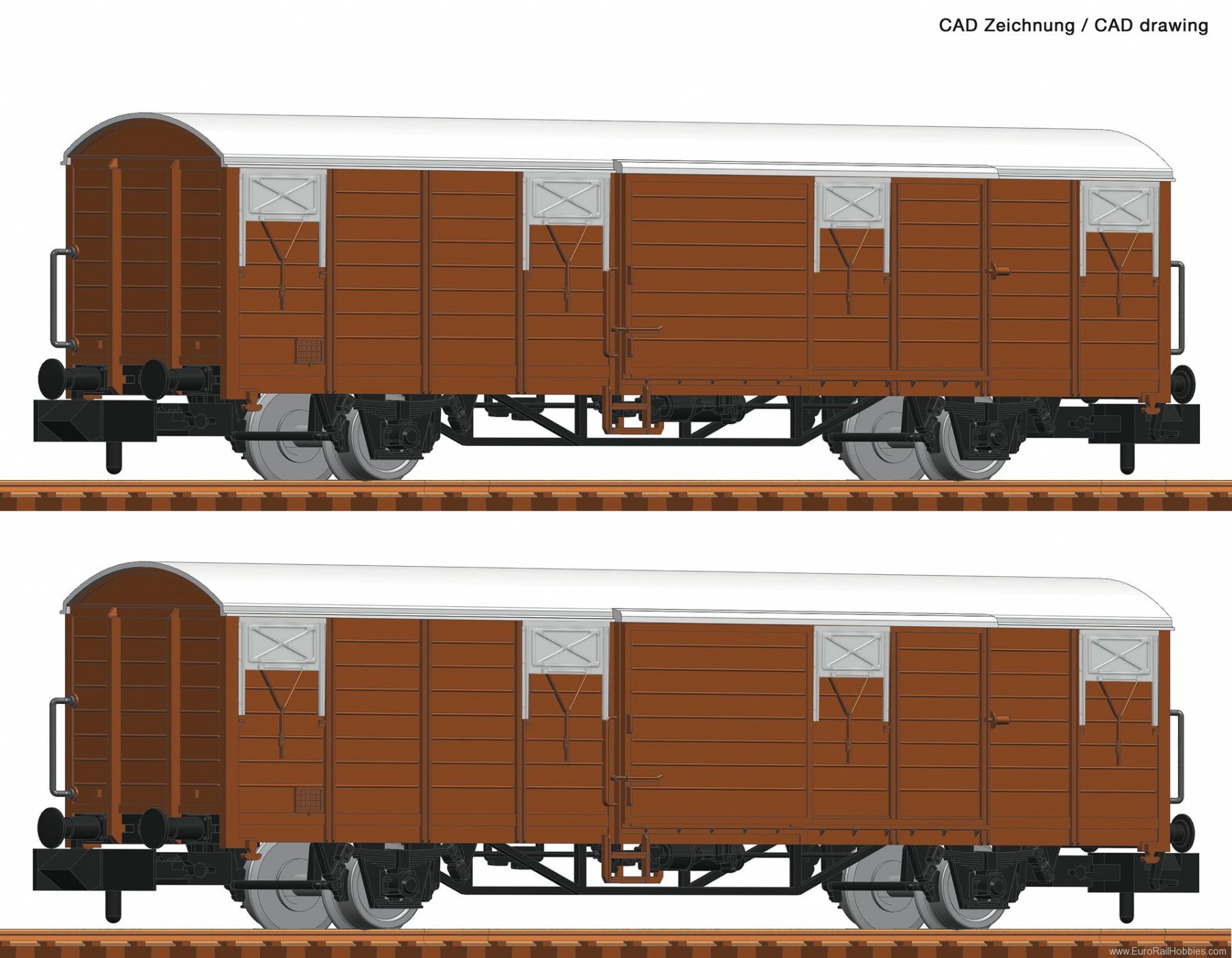 Fleischmann 826210 DR 2 piece set boxcars 