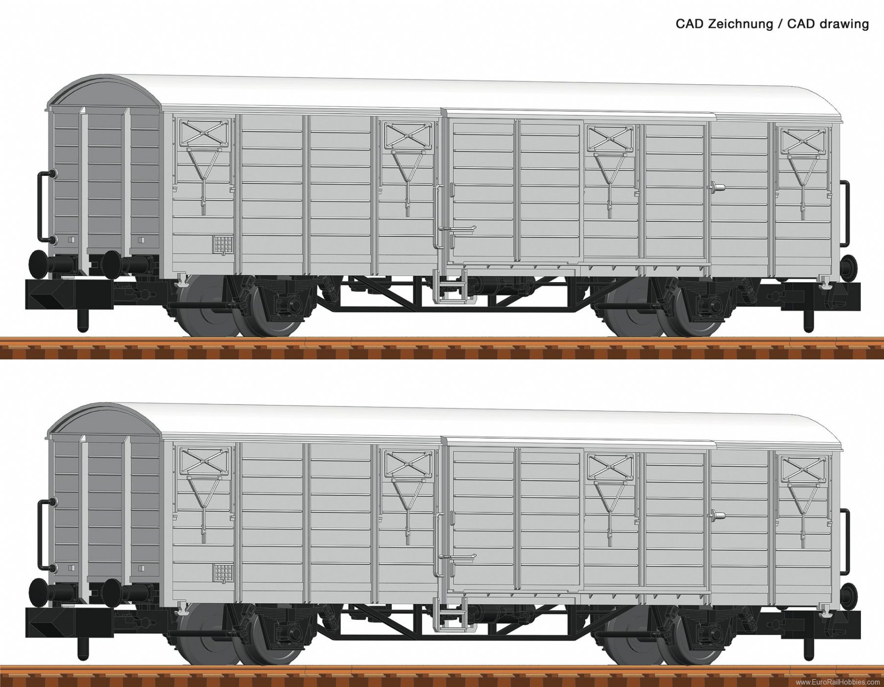 Fleischmann 826212 DR 2 piece set refrigerated wagons 