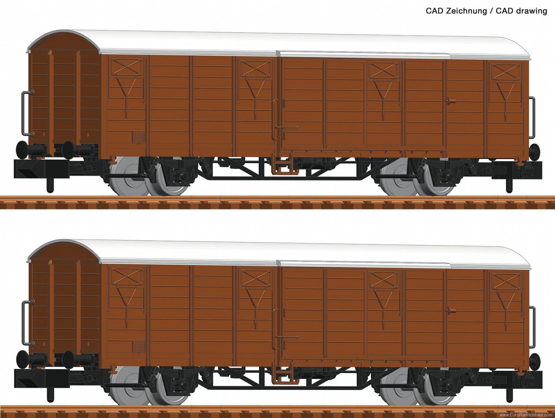 Fleischmann 826213 DB-AG 2 piece set boxcars 