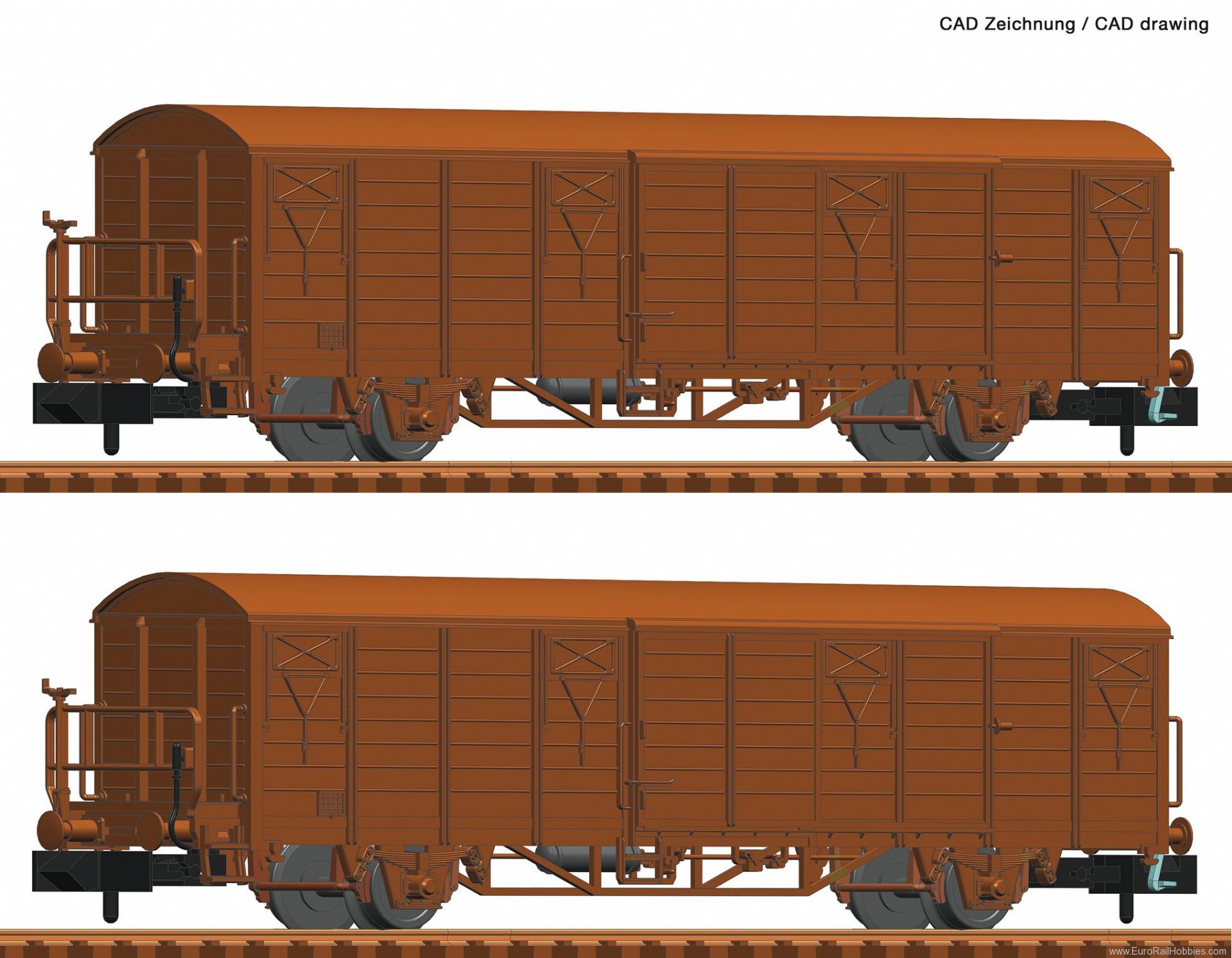 Fleischmann 826214 DR 2 piece set boxcars 