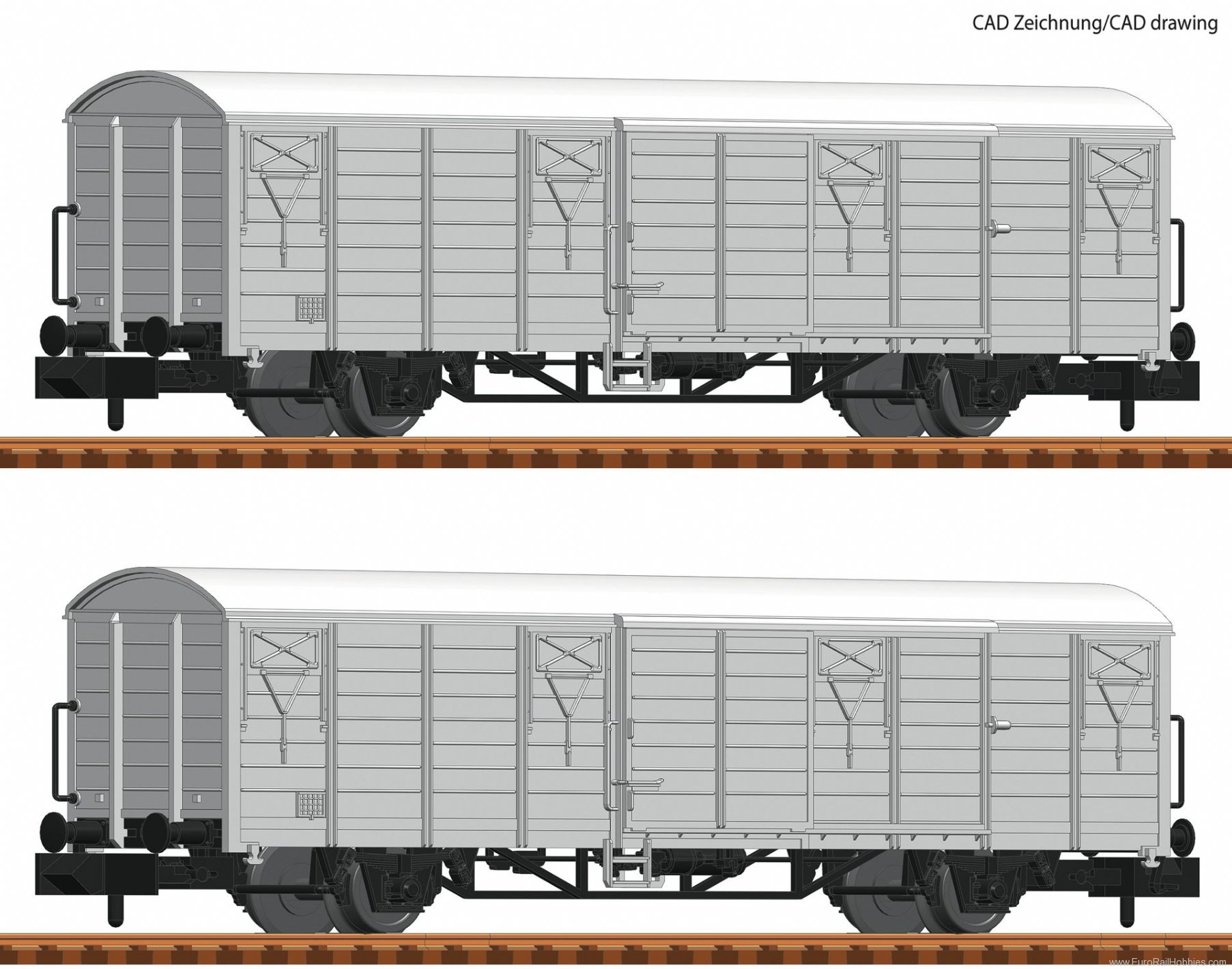 Fleischmann 826215 2 piece set: Refrigerator wagons 'Interfrigo'