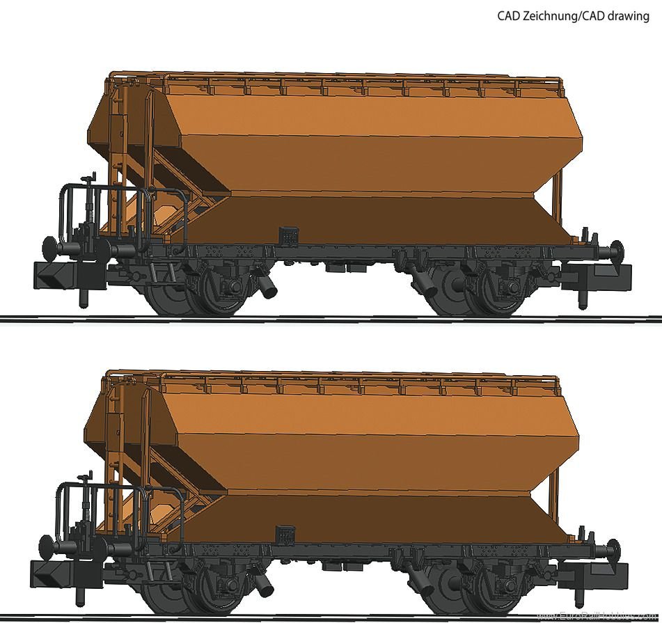 Fleischmann 830310 2 piece set: Grain silo wagons, BLS