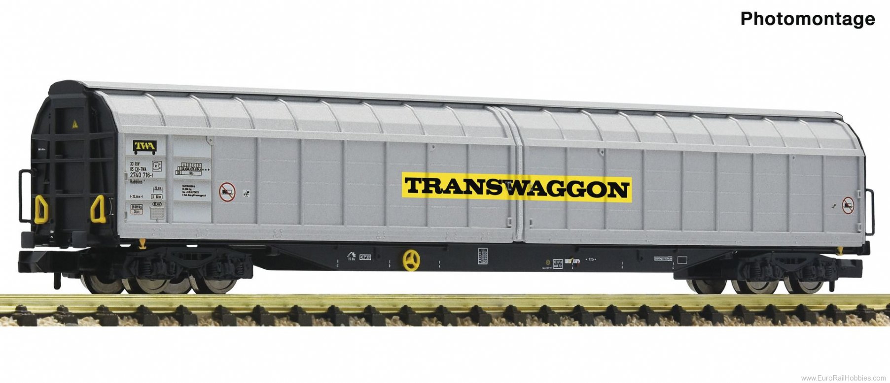 Fleischmann 838309 High capacity sliding wall wagon, Transwaggon