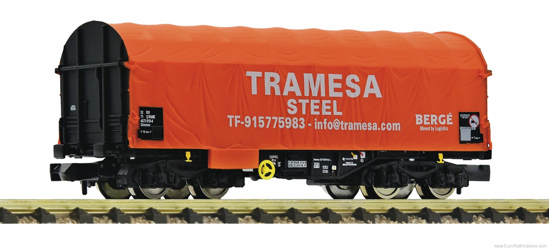 Fleischmann 838819 Sliding tarpaulin wagon, Tramesa