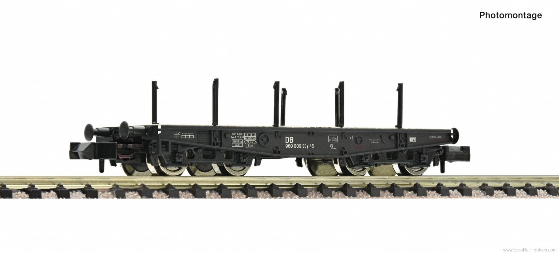 Fleischmann 845604 Heavy-duty flat wagon, DB