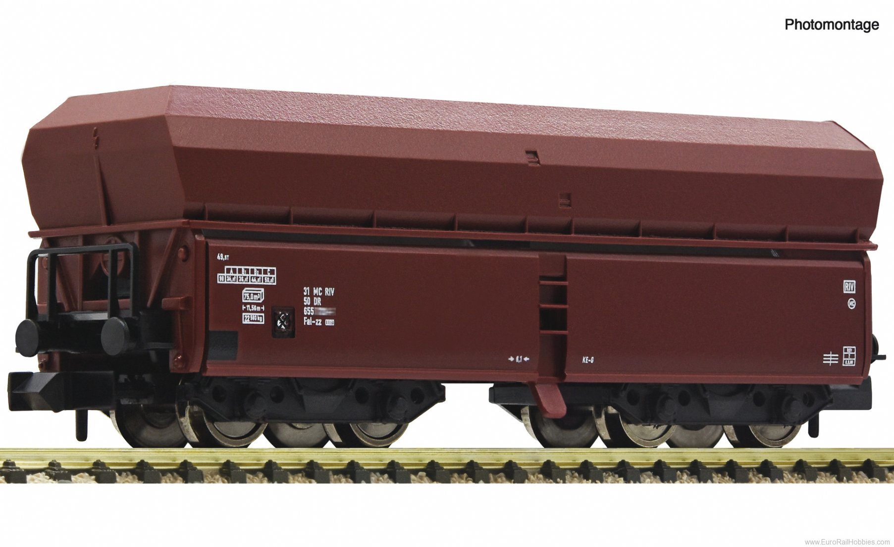 Fleischmann 852216 DR type Fad Self Unloading Hopper Car