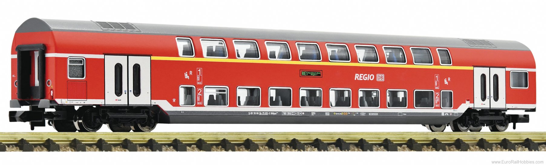 Fleischmann 862705 1st/2nd class double-deck coach, DB AG