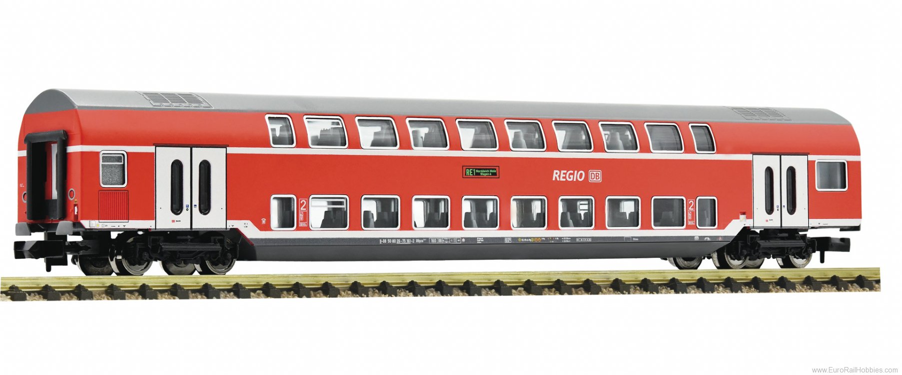 Fleischmann 862812 2nd class double-deck coach, DB AG