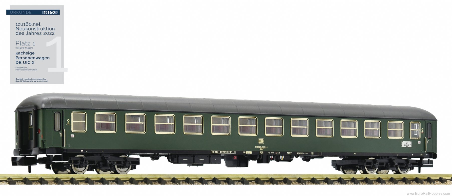 Fleischmann 863922 DB 2nd class Express Train Passenger Coach