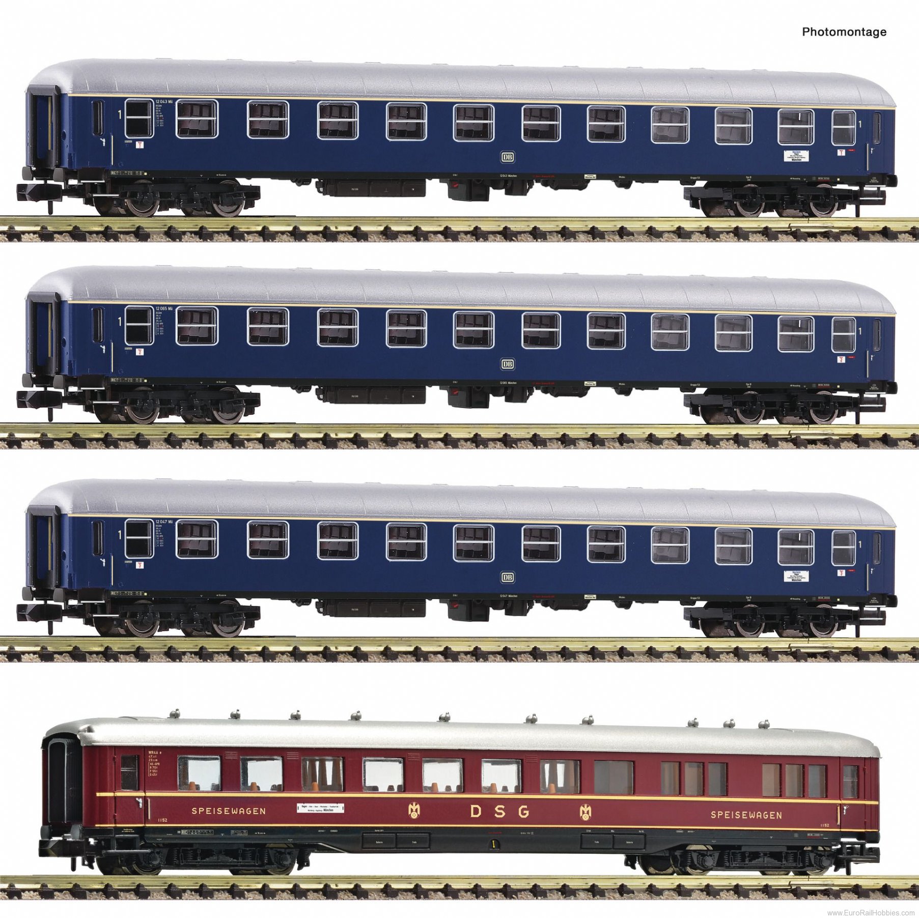 Fleischmann 881910 4-piece set: F-train 'Hans Sachs', DB