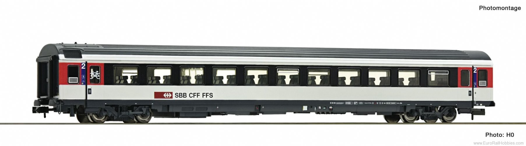 Fleischmann 890323 SBB 2nd class passenger carriage  (Factory So