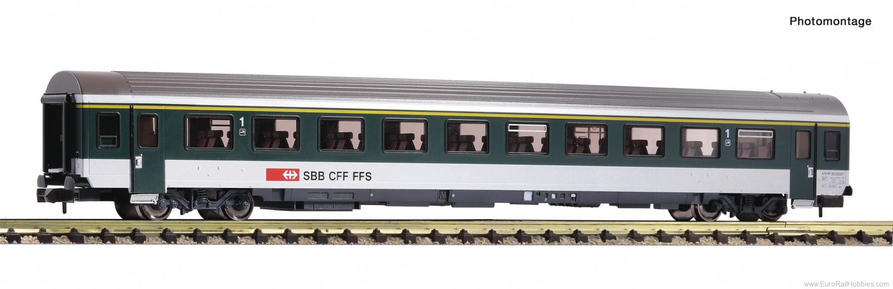 Fleischmann 890326 1st class passenger coach, SBB (Factory Sold 