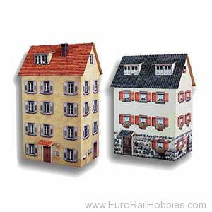 Heki 10040 2 City Rowhouses (Heki Cityline card models)