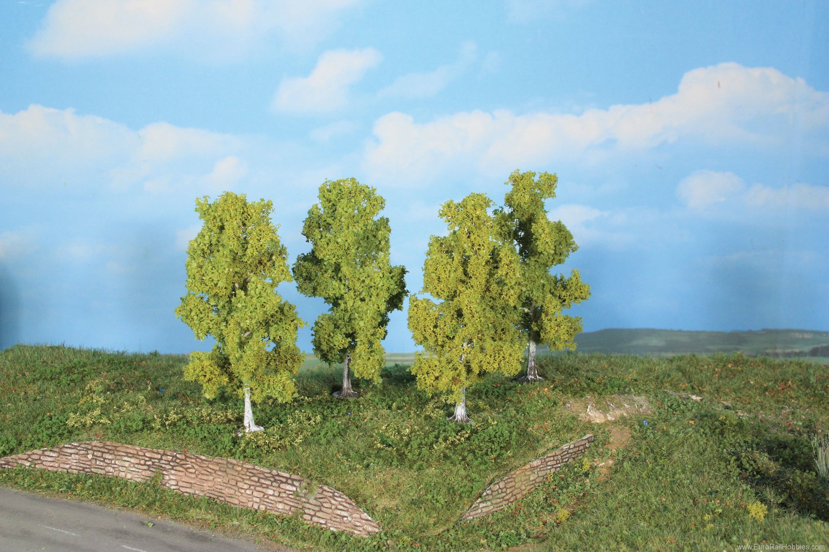 Heki 19120 4 Birch Trees 11 cm - Realistic Series