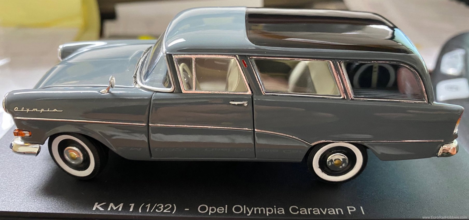 KM1 400314G Opel Olympia Station Wagon 2 Tone Gray w/Blac