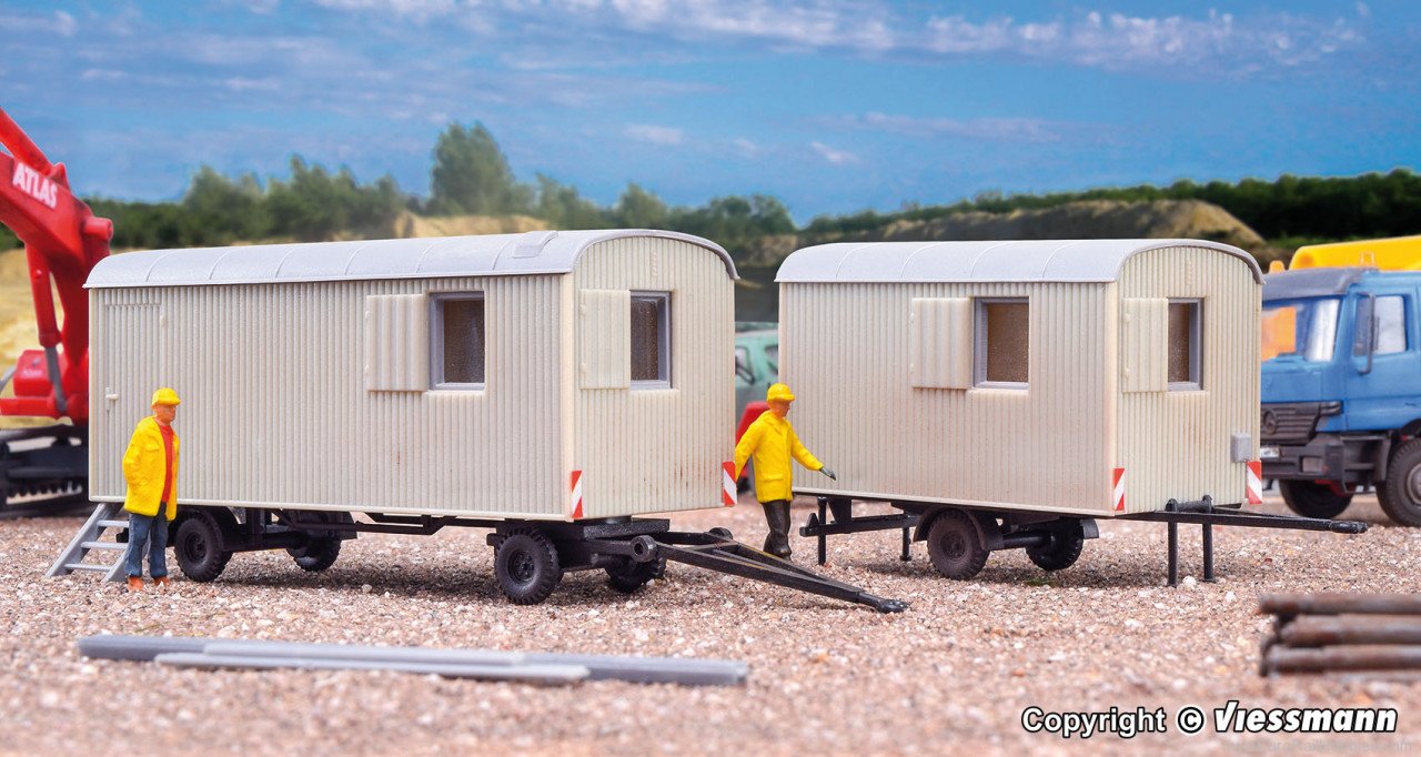 Kibri 10278 H0 Construction trailer, 2 pieces