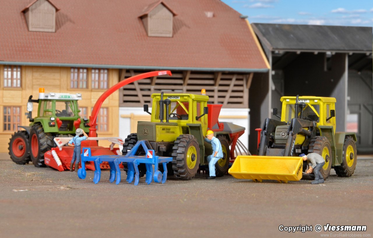 Kibri 10910 H0 tractor attachments set