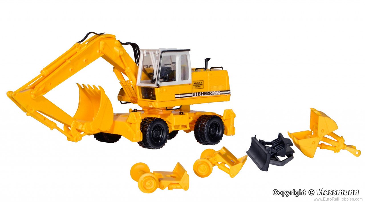 Kibri 11264 H0 LIEBHERR excavator with attachments