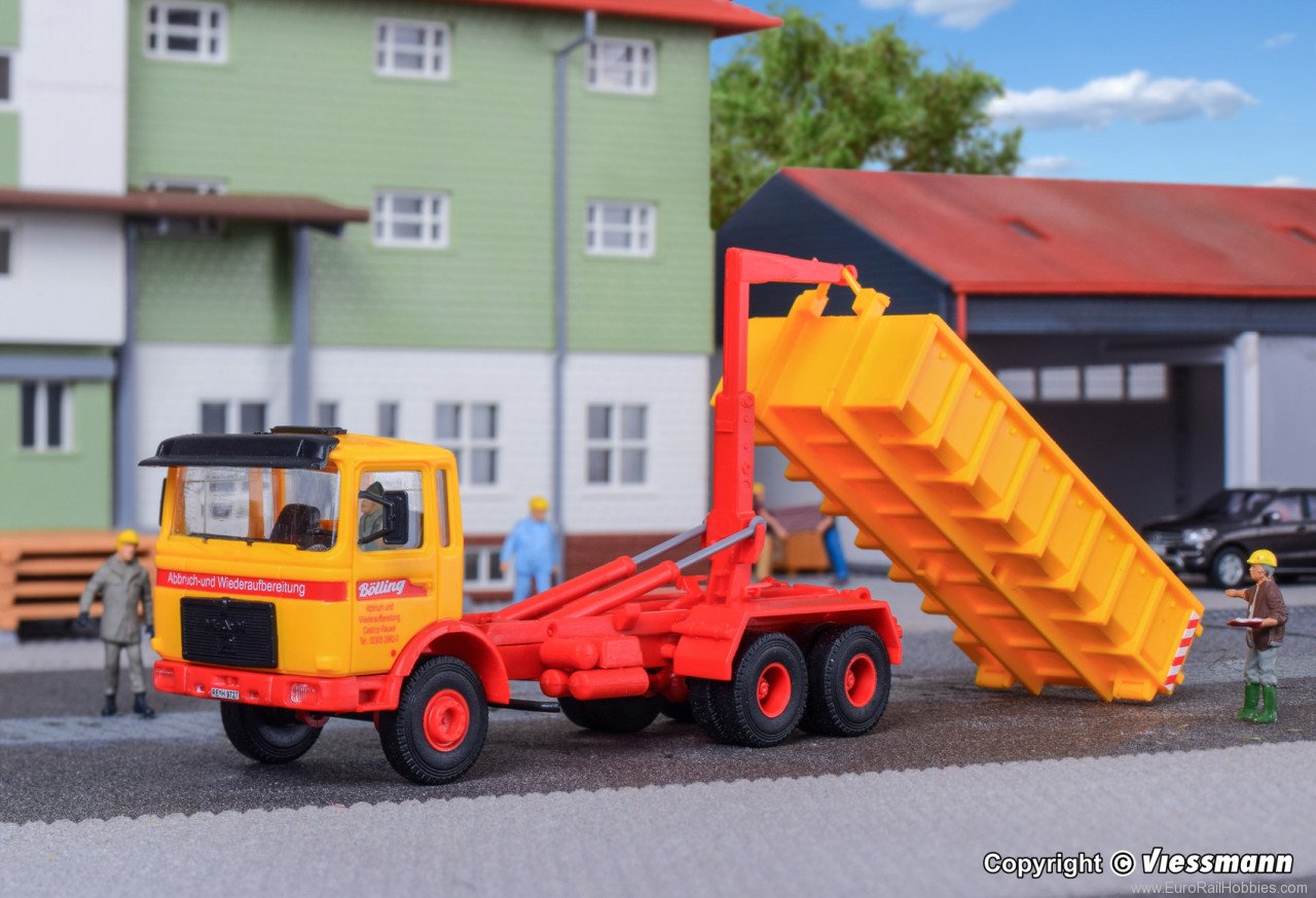 Kibri 14121 MAN skip loader, edition Emil Bolling