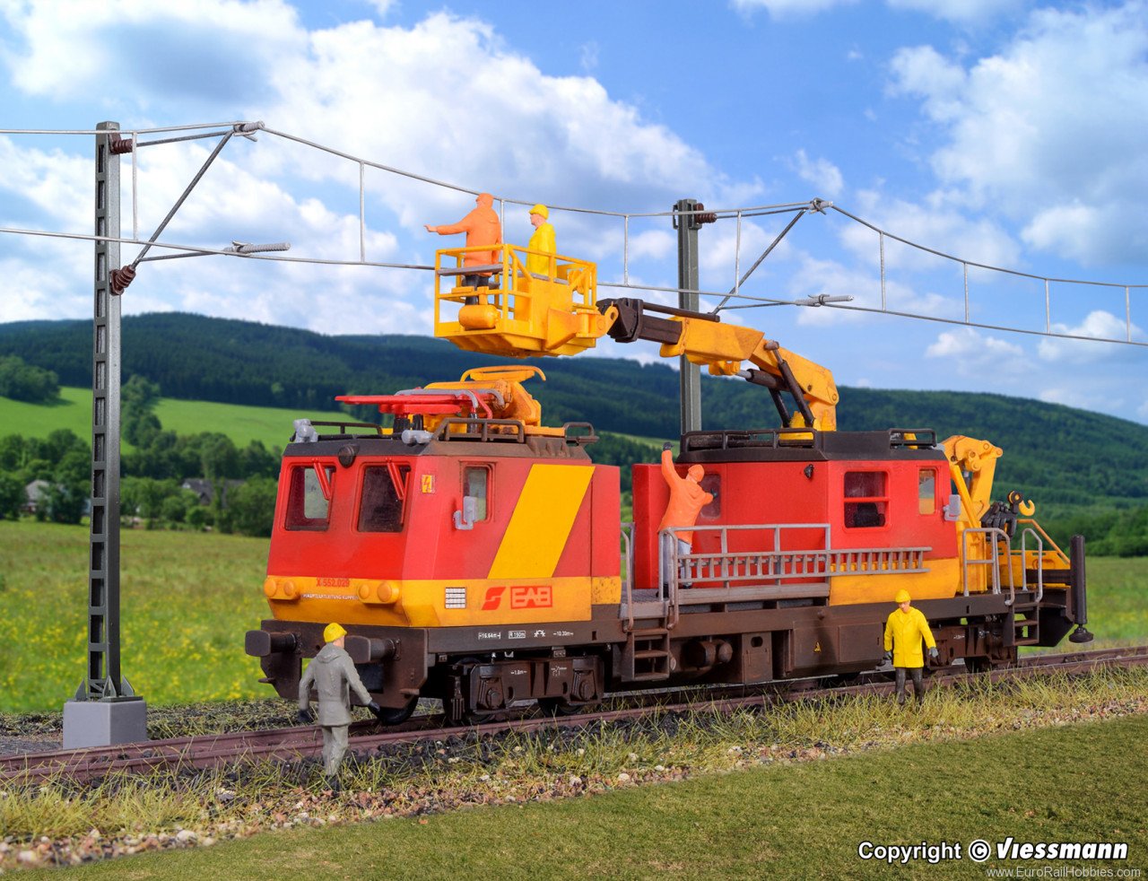 Kibri 16080 H0 Overhead catenary maintenance vehicle 100.