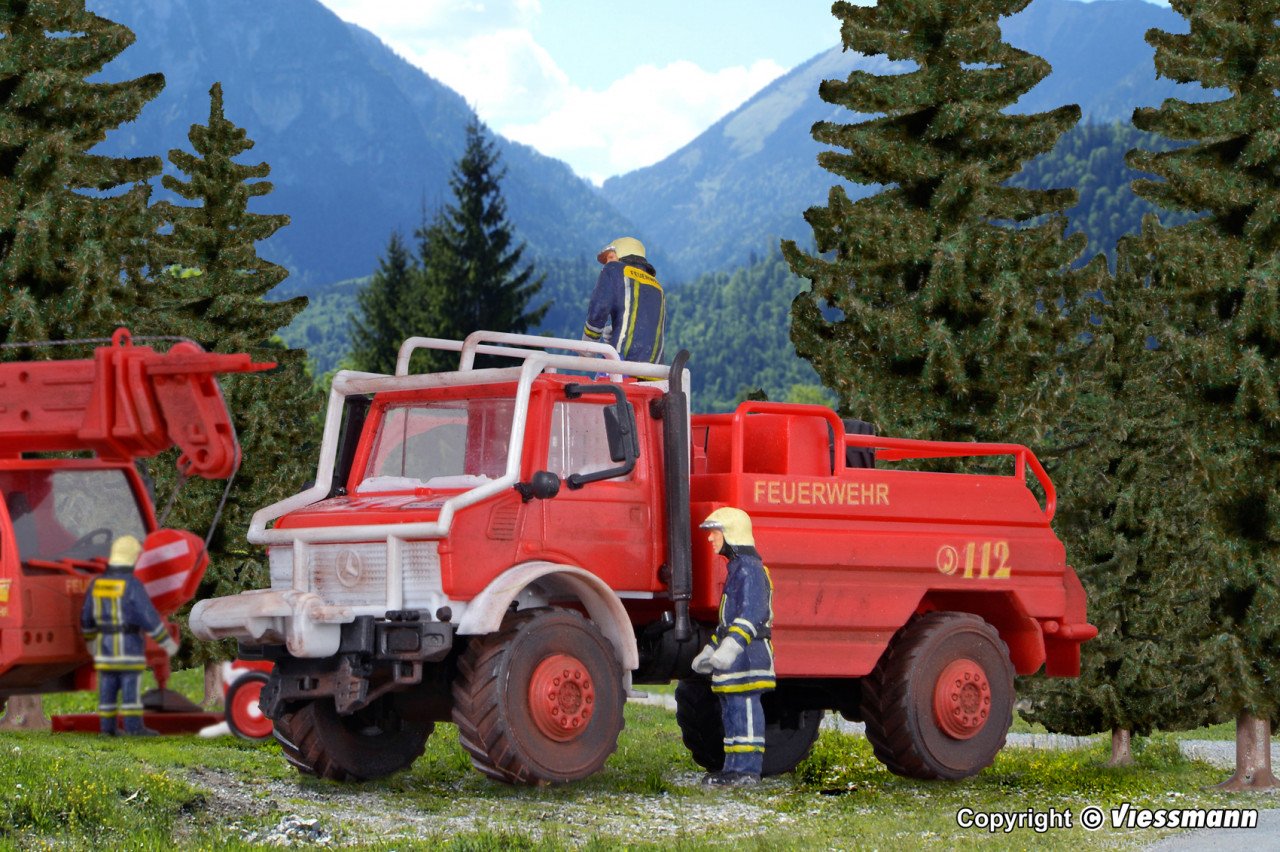 Kibri 18270 H0 Fire brigade Unimog forestfirefighting