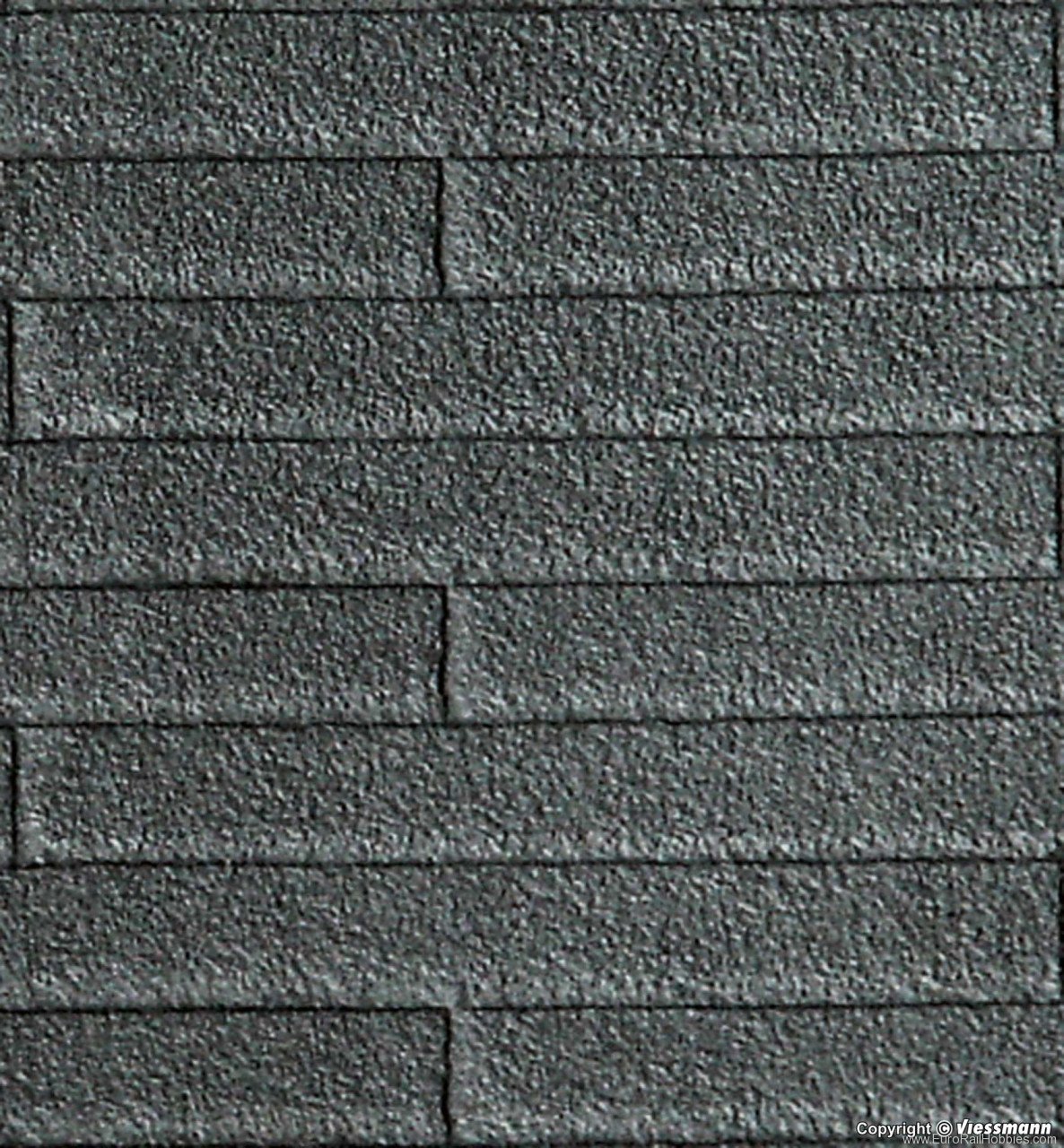 Kibri 34116 H0 Roofing tile card 20 x 12 cm.