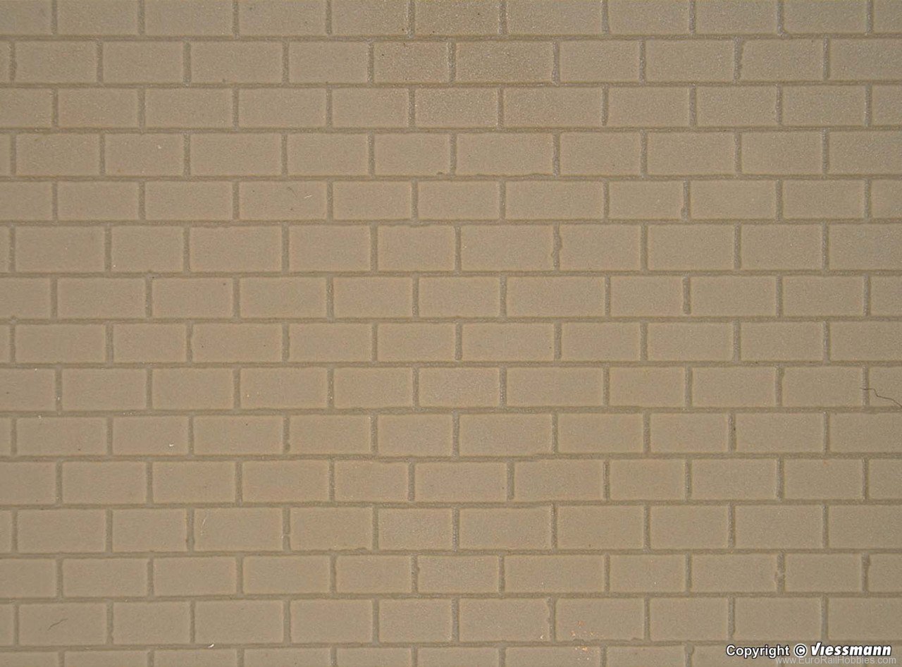 Kibri 34137 H0 Plastic Matching Stone Sheet 20x x12 cm